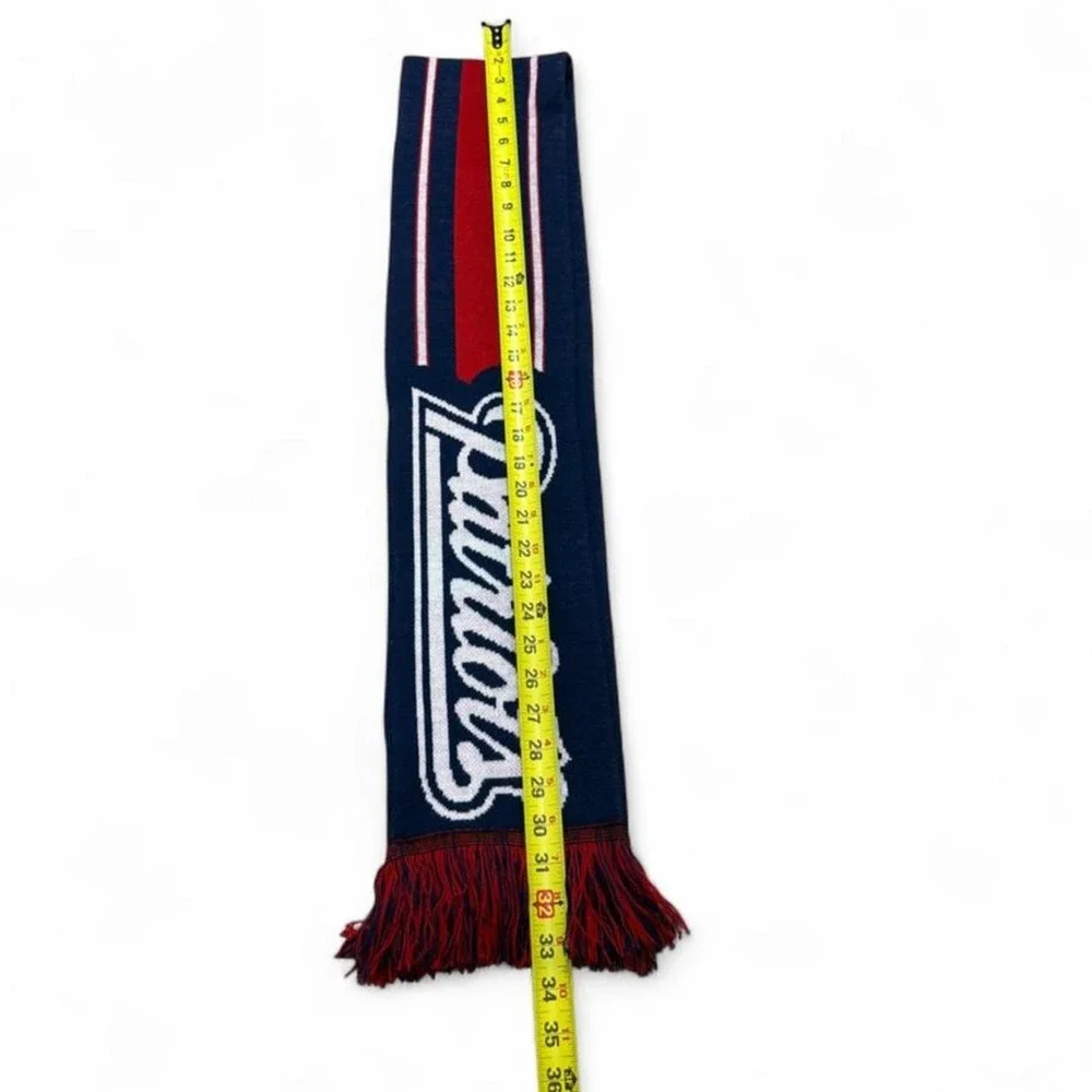 NEW ENGLAND PATRIOTS SCARF REVERSIBLE KNIT Blockette gorcorp Sports Fan NFL